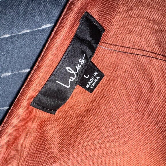 Lulu’s Cutest Moments Ruched Side Split Midi Dress in Dusty Rose Size Large NWT - Picture 12 of 13